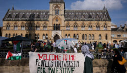 Oxford Üniversitesi’ndeki Filistin’e destek eylemi 5. gününde