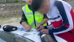 Afyonkarahisar’da drift yapan ehliyetsiz sürücüye 45 bin lira ceza