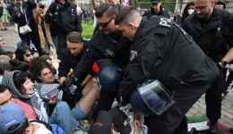 Almanya’da polis Filistin destekçilerine müdahale etti