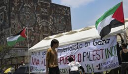 Meksika’da üniversite öğrencileri Gazze ile dayanışma kampı kurdu